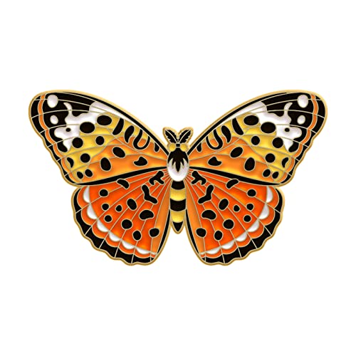 Schmetterling, Anstecknadel, Broschen - Niedliche Schmetterlings-Emaille-Anstecknadeln Bunte Schmetterling Emaille Pins Abzeichen Naturschmuck für Kinder Mädchen Frauen von Tmianya