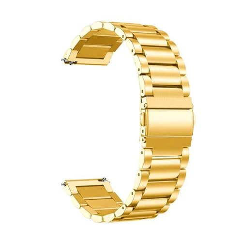Tmianya 【18 mm】 Mehrzweck-Uhrenarmband Edelstahl mit 3 Gliedern für Verschiedene Uhren mit Uhrenbandwerkzeug Mens Watch (D, One Size) von Tmianya