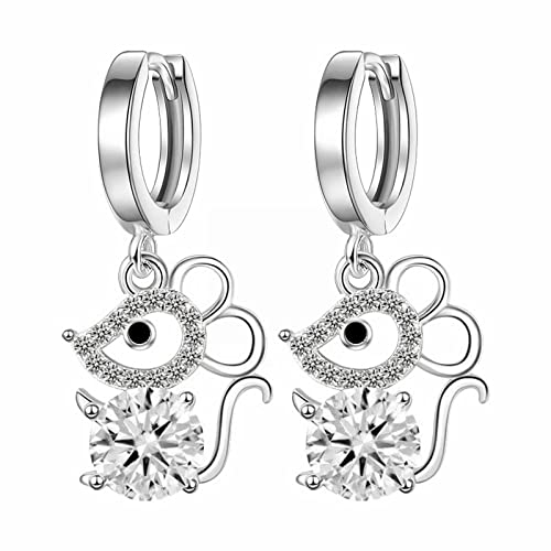 Tmianya Ohrringe Kreatives Temperament Ohrringe Schmuck Ohr-Knopf weibliche volle -Ohrringe Exquisite Ohrringe Perlen Ohrringe Damen Set (White, One Size) von Tmianya