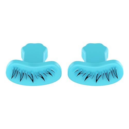 Wimpern Stempel Werkzeug - Wimpernstempel für untere Wimpern, Silikon-Wimpernpolster, Wiederverwendbare Falsche Wimpern, Augen-Make-up-Applikatoren, 2 Stück für verschiedene Augenformen (BLUE) von Tmianya