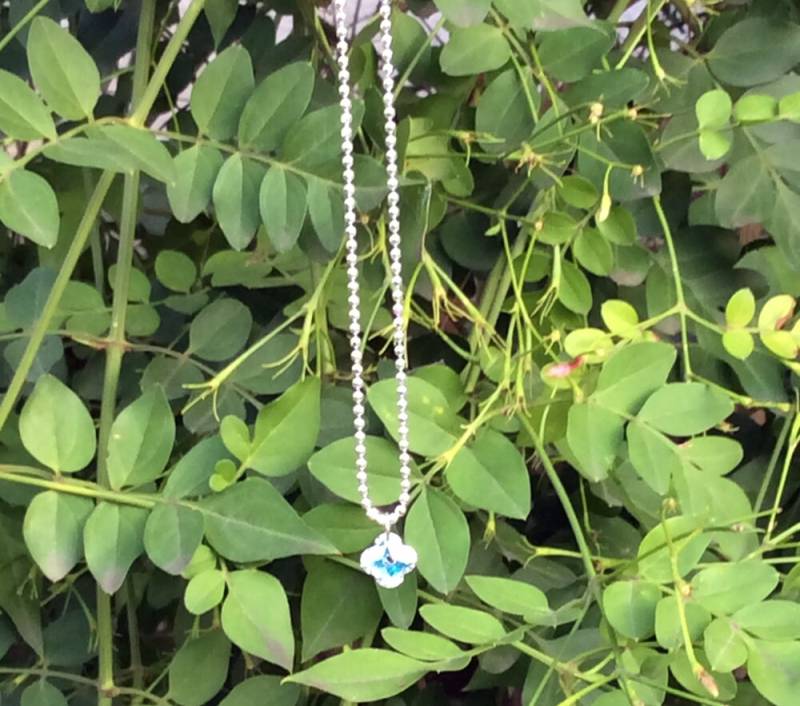 Minimale Kugel-Kette Mit Kristall Auge, Silber 925, Kette von Tmlccreations