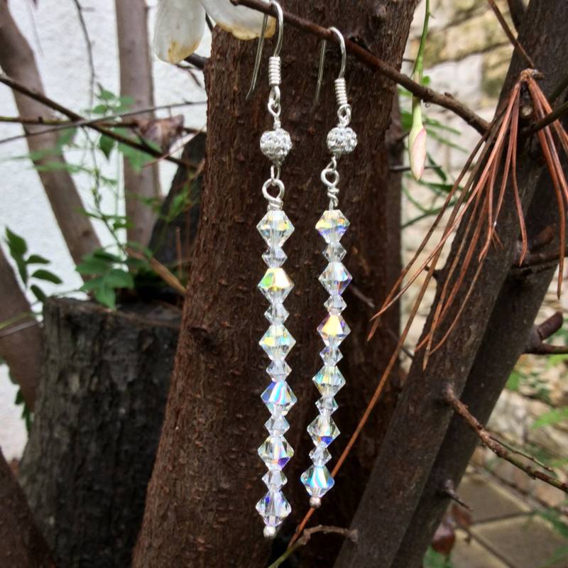 Swarovski Ohrringe, Und Scz Sterling Silber Brautschmuck, Brautjungfer Schmuck Swarovski Ohrringe, Und Scz Sterling Silber Brautschmuck, Brautjungfer Schmuck von Tmlccreations