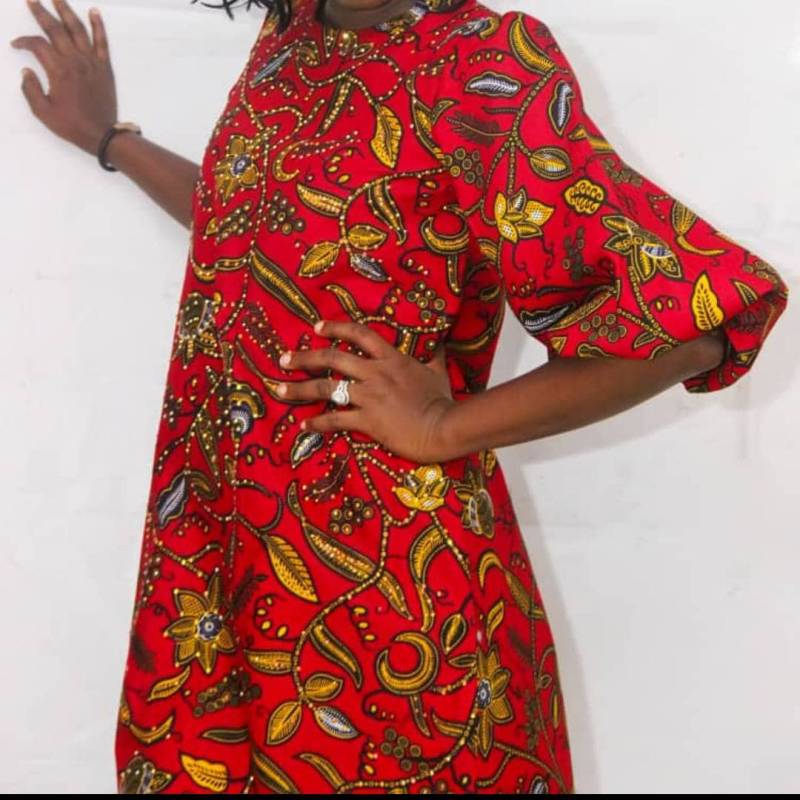 Ankara Shift Kleid | Verschönert von TmohafeMade