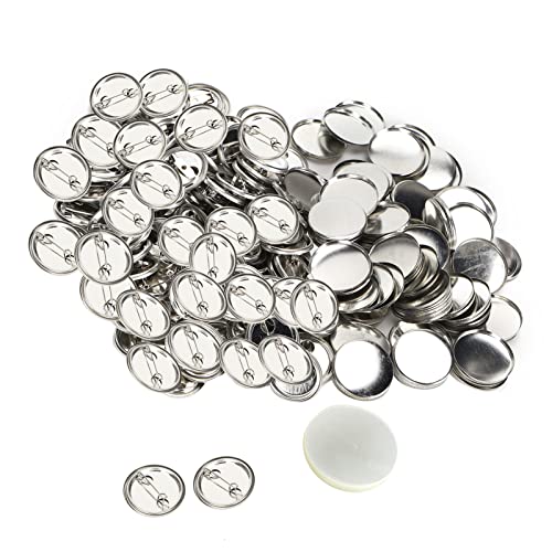 200 Sets Button-Maker-Zubehör, 32 Mm/1,3 Zoll Button-Teile, Button-Zubehör, 32 Mm Leere Button-Abzeichen-Teile mit Papier für Button-Maker-Maschine, von Tnfeeon