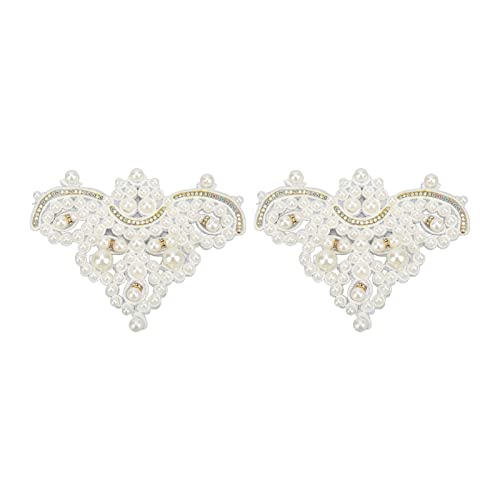 Perlenschuhblume, 2 Stück, Knöpfe aus Perlen, künstliche Verzierungen, Handwerk, Basteln, für Stiefel, Sandalen mit glänzendem Aussehen, für elegante und charmante Designs, Hochzeit, Belle orteil Perlenschuhblume, 2 Stück, Knöpfe aus Perlen, künstliche Verzierungen, Handwerk, Basteln, für Stiefel, Sandalen mit glänzendem Aussehen, für elegante und charmante Designs, Hochzeit, Belle orteil von Tnfeeon