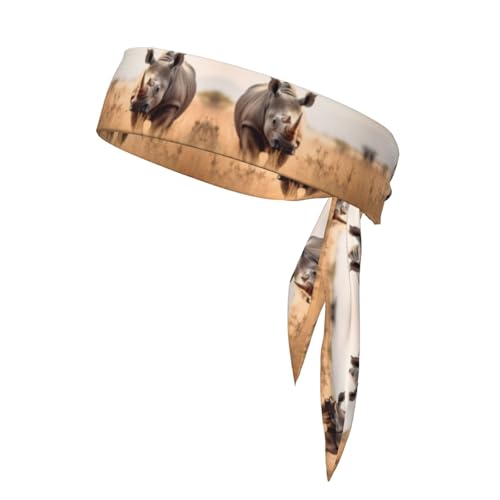 Tier-Nashorn-Stirnband für Damen und Herren, Kopfband zum Laufen, Basketball, Fußball, Leichtathletik, kühlendes Stirnband von Tnnutp