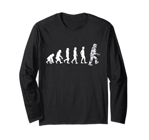 Funny Robot Memes Roboter Evolution Ape Monkey Man Robot Langarmshirt von To Robot Evolution Ape Monkey Man Robot Shirt