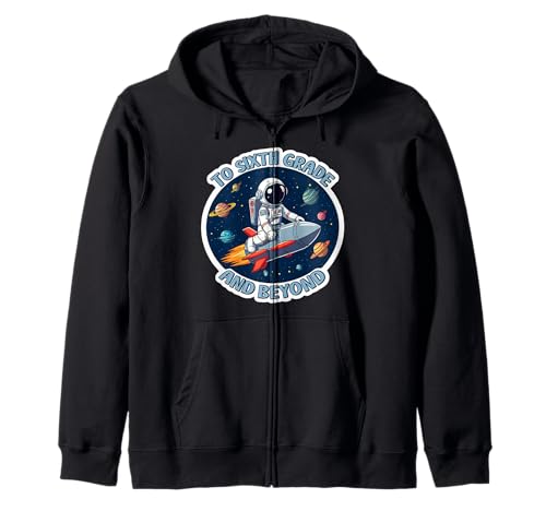 Bis zur sechsten Klasse und darüber hinaus: Space Lover Astronaut School für Jungen Kapuzenjacke Bis zur sechsten Klasse und darüber hinaus: Space Lover Astronaut School für Jungen Kapuzenjacke von To Sixth Grade And Beyond Boys Products