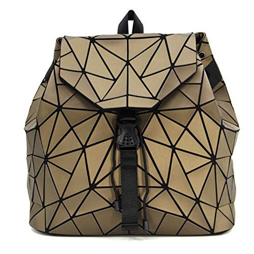 Ulalaza Geometrischer Rucksack, holografisch, reflektierend, modischer Rucksack, 1-2, One size von Ulalaza