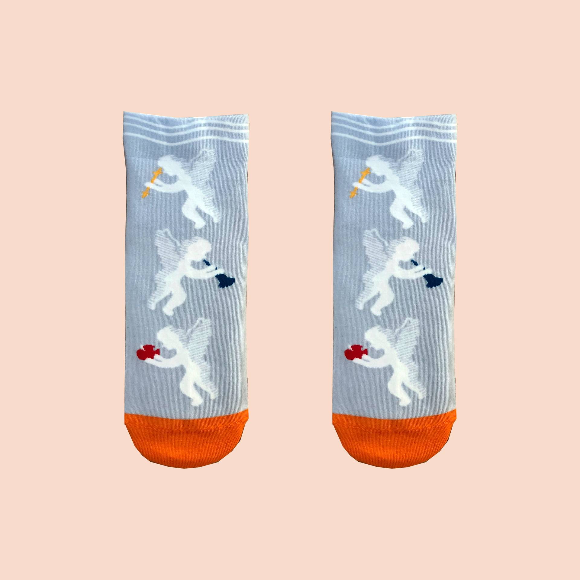 Cupid Fun Söckchen - Sommersocken Verrückte Socken Bunte Süße Kuschelige Gemusterte Kunstsocken Damen/Herren von ToBeNamedStudio