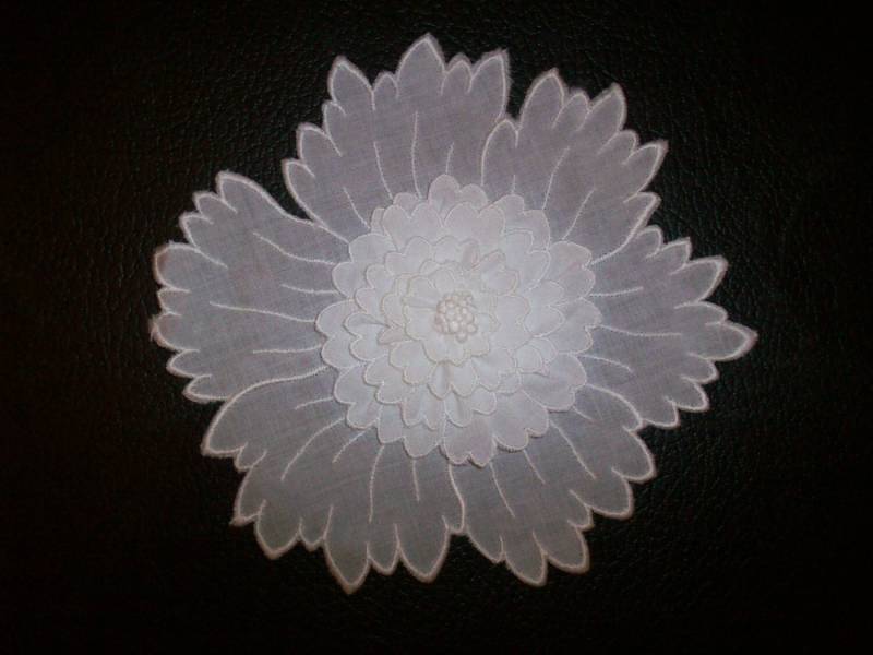 1-1920Er Jahre Antike Spitze Bestickt Organza Oder Batist Applikation 3-Dimensional 1-1920Er Jahre Antike Spitze Bestickt Organza Oder Batist Applikation 3-Dimensional von ToLacewithLove