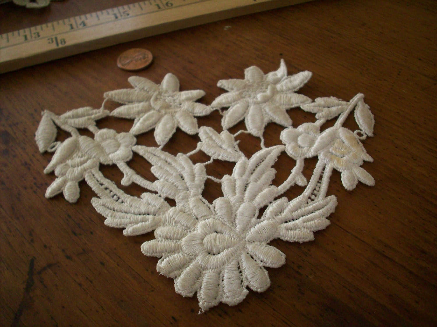 1 Vintage Alle Baumwolle 1920Er Jahre Antike Spitze Applique von ToLacewithLove