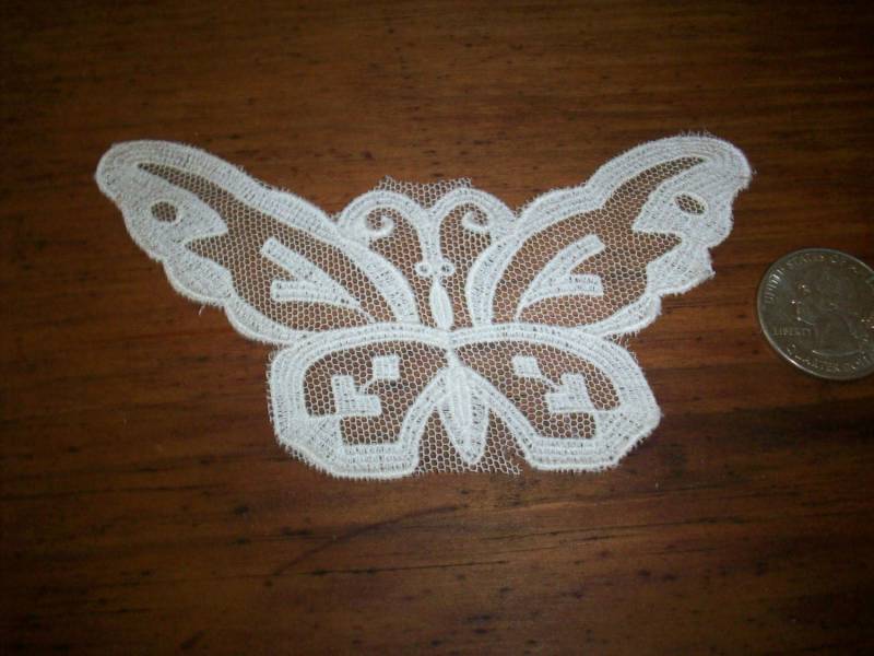 1920Er Jahre Antike Spitze Schmetterling Applikation 1920Er Jahre Antike Spitze Schmetterling Applikation von ToLacewithLove