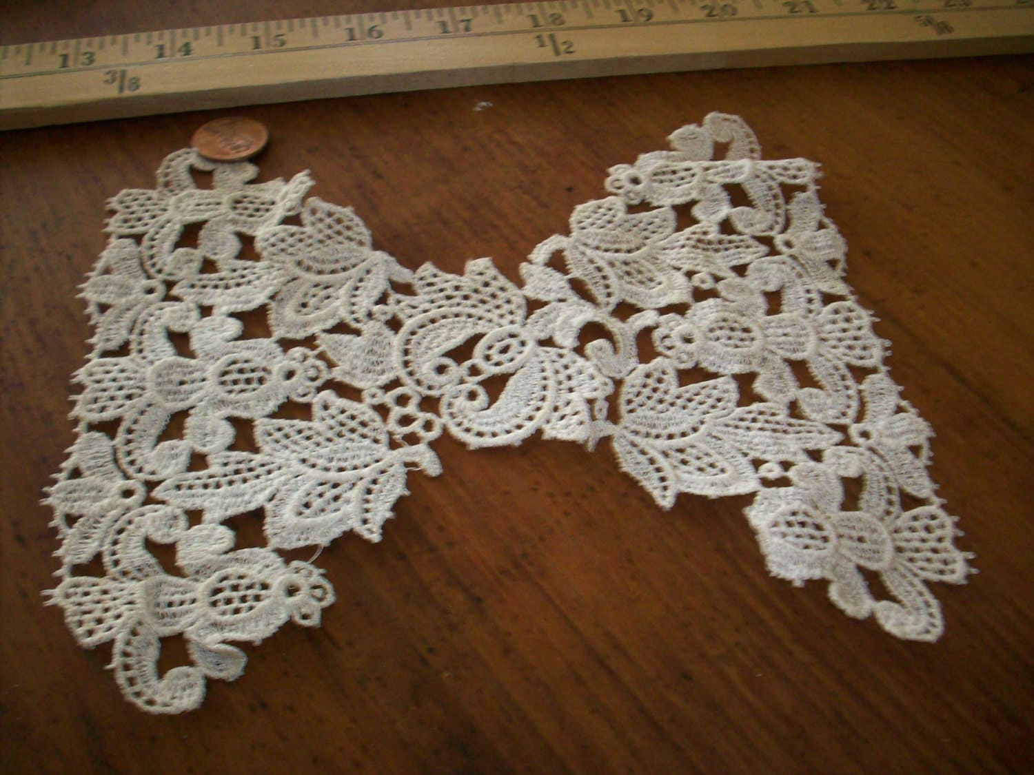 Jahrgang Alle Baumwolle 1920Er Jahre Antike Spitze Applique von ToLacewithLove
