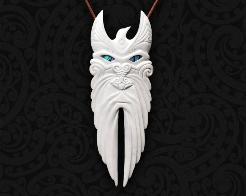 Maori Halskette Knochen Schnitzerei | Handgeschnitzter Rehua-Anhänger Aus Neuseeland Stammes - Schmuck Hawaii Maori Halskette Knochen Schnitzerei | Handgeschnitzter Rehua-Anhänger Aus Neuseeland Stammes - Schmuck Hawaii von ToaBone