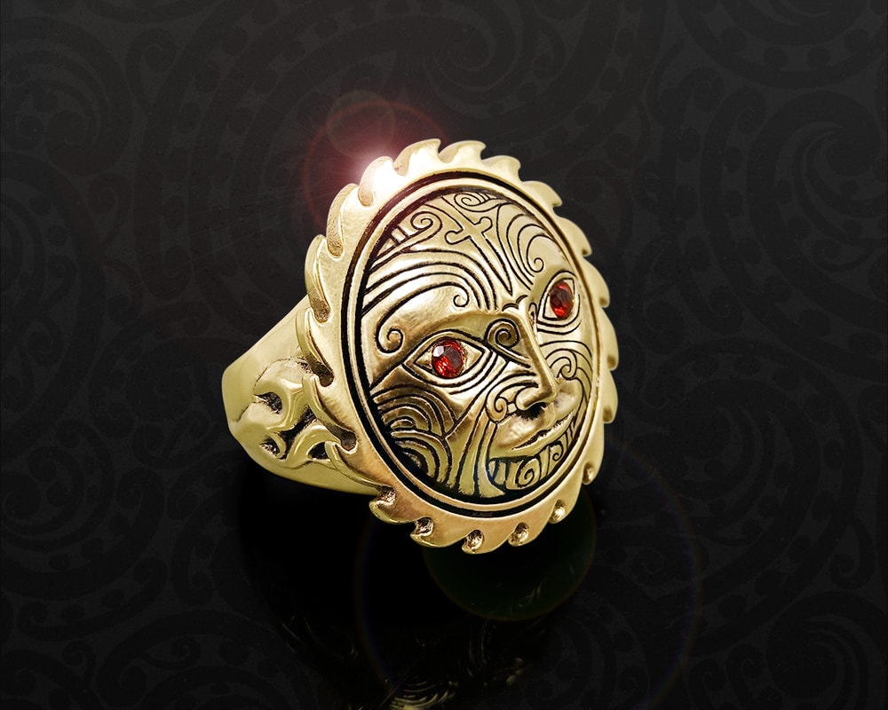Maori Ring | Messing Sonnengott Aus Neuseeland Stammes - Schmuck Hawaii Maori Ring | Messing Sonnengott Aus Neuseeland Stammes - Schmuck Hawaii von ToaBone
