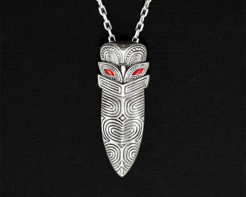 Maori Silber Halskette | -Taiaha-Anhänger Aus Neuseeland Stammes - Schmuck Hawaii Maori Silber Halskette | -Taiaha-Anhänger Aus Neuseeland Stammes - Schmuck Hawaii von ToaBone