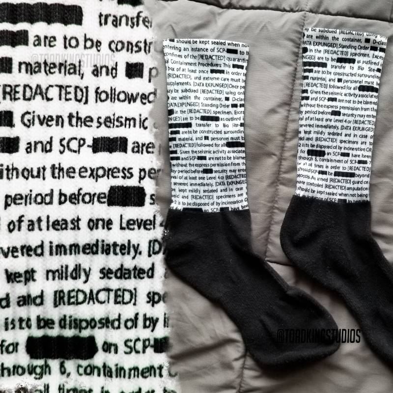 Dokument [Anonymisiert] Socken, Scp Foundation Pod von ToadKingStudios