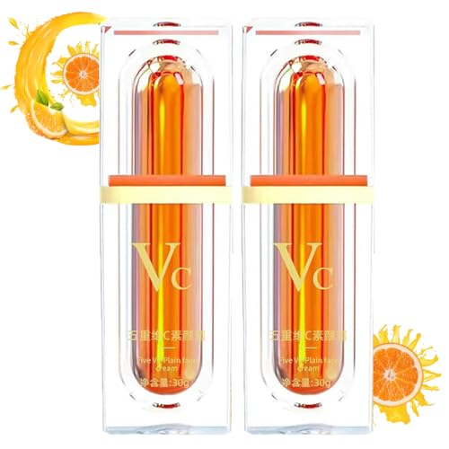 Japanese Vitamin C Makeup Tone Up Cream, Moisturizing Brightening Concealer Smooth Tone Up Cream, Quick Makeup Moisturizer for Radiant Skin, Vitamin C Face Serum (2pc) von ToatlHeal