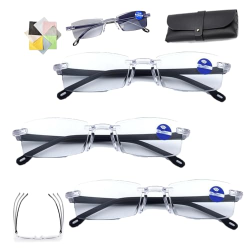 Opticx Self Adjusting Glasses for Women Men, Auto Focus Intelligent Zoom Anti-Blue Light Presbyopia Reading Eye Glasses (3pc) von ToatlHeal