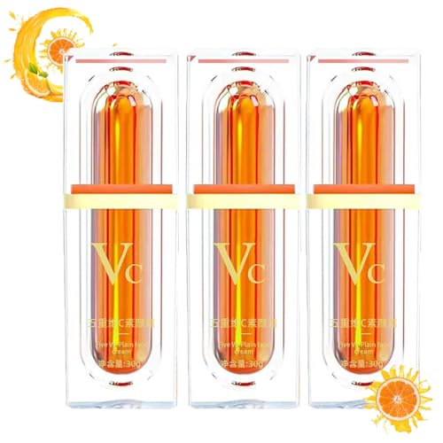 Seattleget Japanese Vitamin C Makeup Tone Up Cream, Moisturizing Brightening Concealer Smooth Tone Up Cream, Quick Makeup Moisturizer for Radiant Skin, Vitamin C Face Serum (3pc) von ToatlHeal