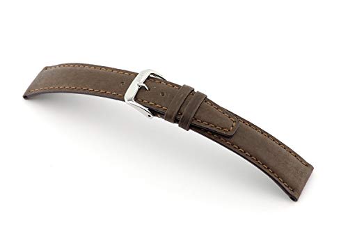 Tobacco RIOS1931 Uhrenband handgemacht in Deutschland Klassisch 22mm Mokka von Tobacco