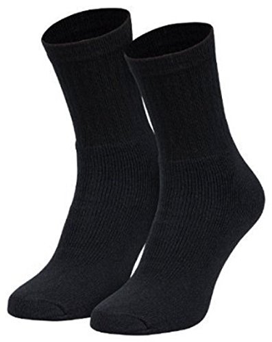 Tobeni 10 Paar Damen Herren Sport Socken schwere Qualität Unisex Farbe Schwarz Grösse 39-42 von Tobeni