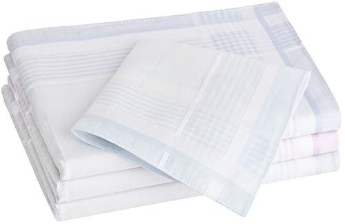 Tobeni 12 Stück Damen Taschentücher Stofftaschentücher Damentaschentücher Baumwolle Farbe Design 19 Grösse 30 cm x 30 cm von Tobeni