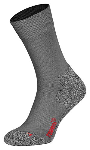 Tobeni 2 Paar Damen Herren Trekkingsocken Wandersocken Outdoor-Funktionssocken Atmungsaktiv Unisex Farbe Anthrazit Grösse 39-42 von Tobeni