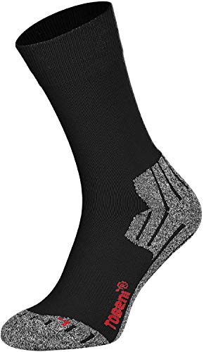 Tobeni 2 Paar Damen Herren Trekkingsocken Wandersocken Outdoor-Funktionssocken Atmungsaktiv Unisex Farbe Schwarz Grösse 39-42 von Tobeni