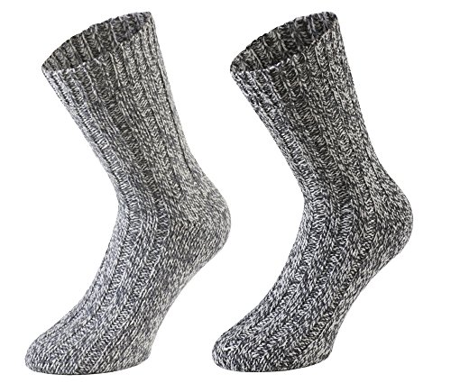 Tobeni 4 Paar warme Damen Herren Norweger Socken Wintersocken Schafwollsocken vorgewaschen Unisex Farbe Grau-Töne Grösse 43-46 Tobeni 4 Paar warme Damen Herren Norweger Socken Wintersocken Schafwollsocken vorgewaschen Unisex Farbe Grau-Töne Grösse 43-46 von Tobeni
