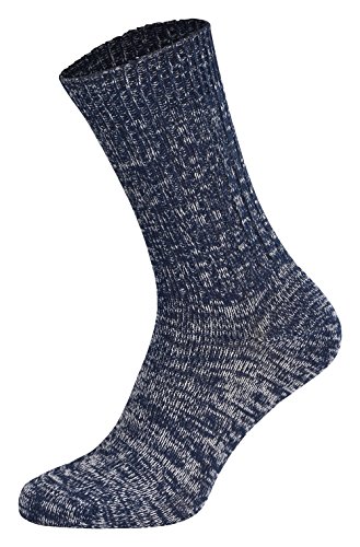 Tobeni 5 Paar Original Jeans Socken Herrensocken Arbeitssocken Baumwollsocken nahtlos Farbe Blau Grösse 47-50 von Tobeni