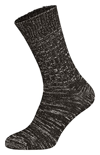 Tobeni 5 Paar Original Jeans Socken Herrensocken Arbeitssocken Baumwollsocken nahtlos Schwarz Grösse 43-46 von Tobeni