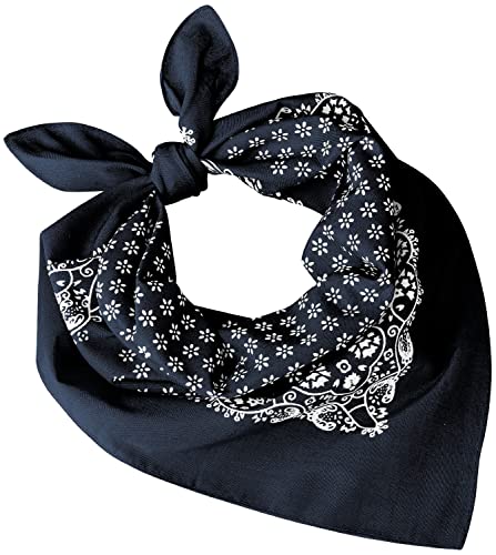Tobeni 548 Damen Herren Nickituch Kopftuch Bandana Halstuch Baumwolle Unisex Farbe Sunshine Marine Grösse 54 cm x 54 cm von Tobeni