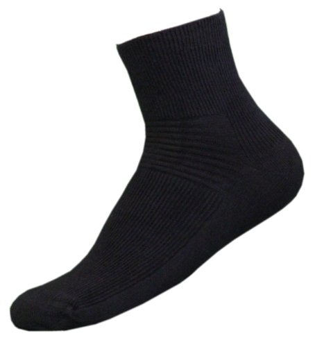 Tobeni 8 Paar Wellness Socken Kurzsocken für Damen mit hohem Baumwollanteil, Farbe:Schwarz;Größe:35-38 von Tobeni