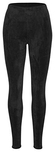 Tobeni Damen Winter-Leggings mit Teddy-Futter Thermo-Legging extra Kuschelig Warm Farbe Schwarz Grösse S/M von Tobeni
