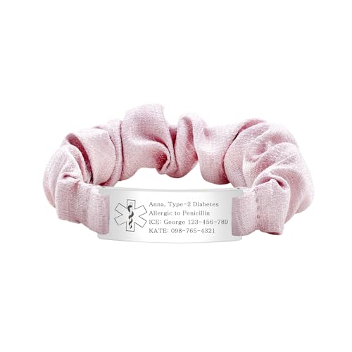 Tobestu DIY Custom Medizinisches Armband - Personalisierte Gravierte Gesundheitsalarm Armbänder für Frauen - Anpassbare Medizinische ID Schmuck - YA5426 von Tobestu
