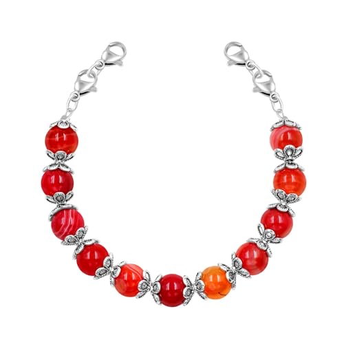 Tobestu Rot Gebändertes Achat Halbzeug Verstellbare Armbänder – Dual-Use Personalisierbares Medizinisches ID-Armband – YA5062 Tobestu Rot Gebändertes Achat Halbzeug Verstellbare Armbänder – Dual-Use Personalisierbares Medizinisches ID-Armband – YA5062 von Tobestu