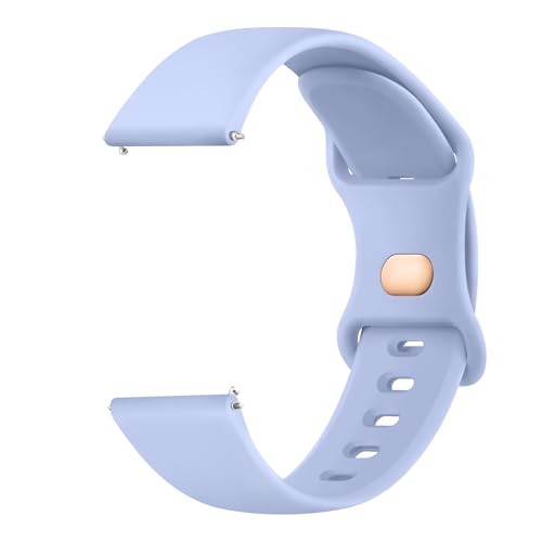 Tobfit Uhrenarmband für 22mm Armband Silikon Uhrenarmband mit Schnellverschluss Geeignet Ersatzarmband 22mm für Damen Herren(Baby Blau) von Tobfit