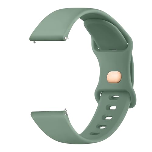 Tobfit Uhrenarmband für 22mm Armband Silikon Uhrenarmband mit Schnellverschluss Geeignet Ersatzarmband 22mm für Damen Herren(Grün) von Tobfit