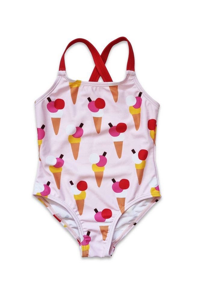 Toby Tiger Badeanzug Badeanzug mit Eiswaffel Print von Toby Tiger