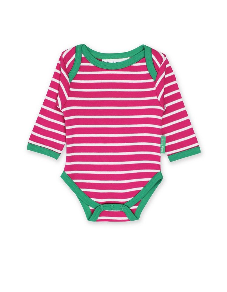 Toby Tiger Body Baby Langarmbody mit Streifen von Toby Tiger