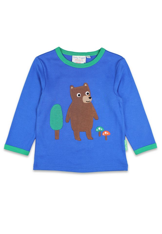 Toby Tiger Langarmshirt Langarmshirt mit Bären-Applikation von Toby Tiger