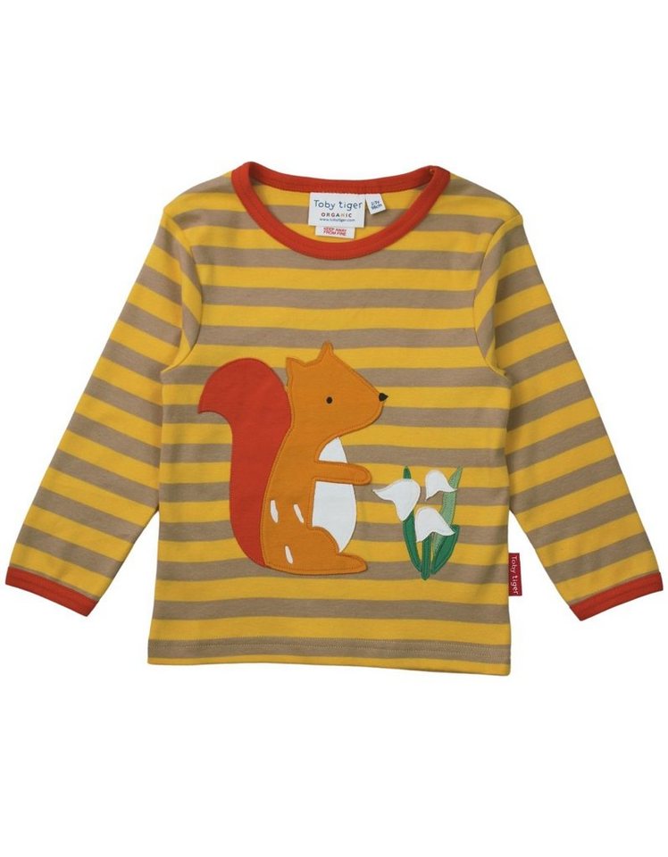 Toby Tiger Langarmshirt Langarmshirt mit Eichhörnchen Applikation von Toby Tiger