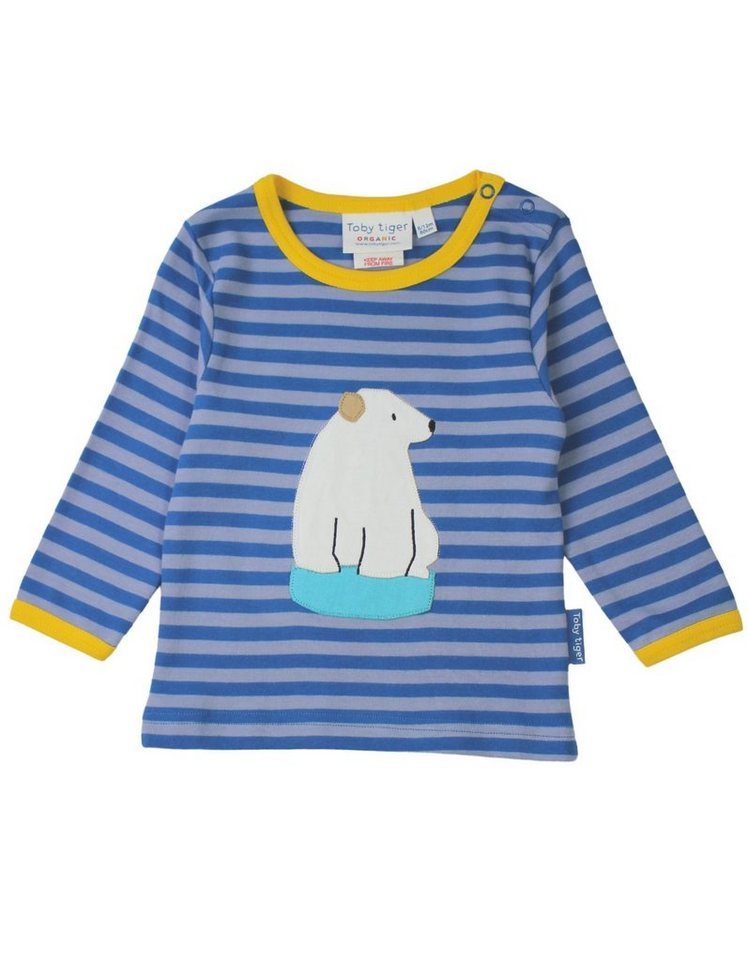 Toby Tiger Langarmshirt Langarmshirt mit Eisbär Applikation von Toby Tiger