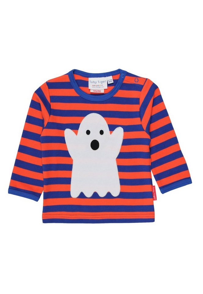 Toby Tiger Langarmshirt Langarmshirt mit Halloween Applikation von Toby Tiger