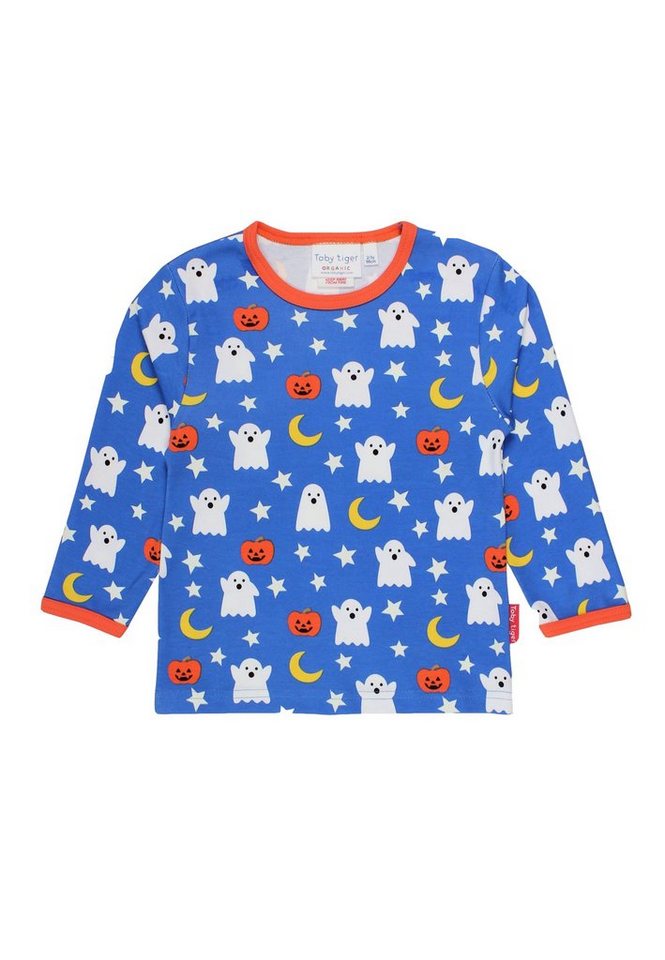 Toby Tiger Langarmshirt Langarmshirt mit Halloween Print von Toby Tiger