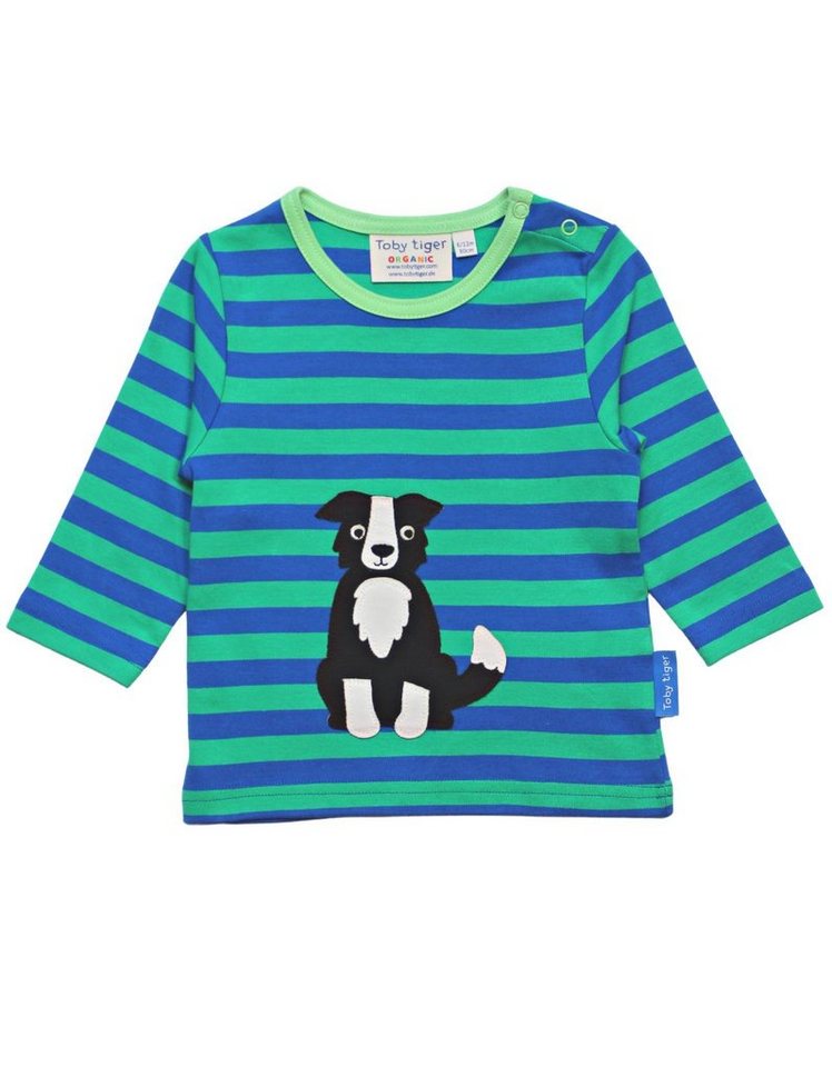 Toby Tiger Langarmshirt Langarmshirt mit Hunde Applikation von Toby Tiger