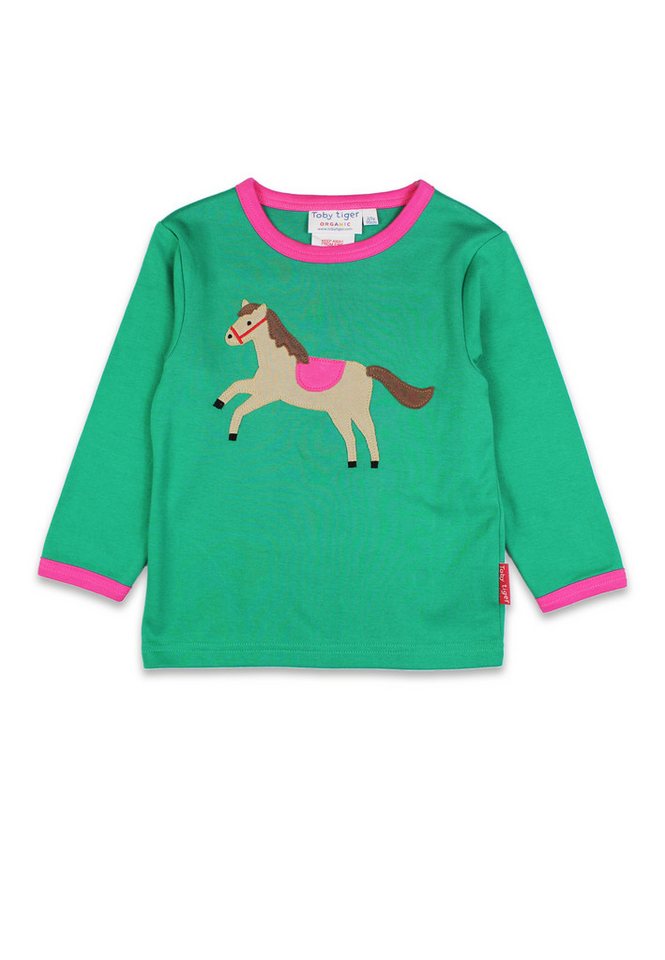 Toby Tiger Langarmshirt Langarmshirt mit Pferde-Applikation von Toby Tiger