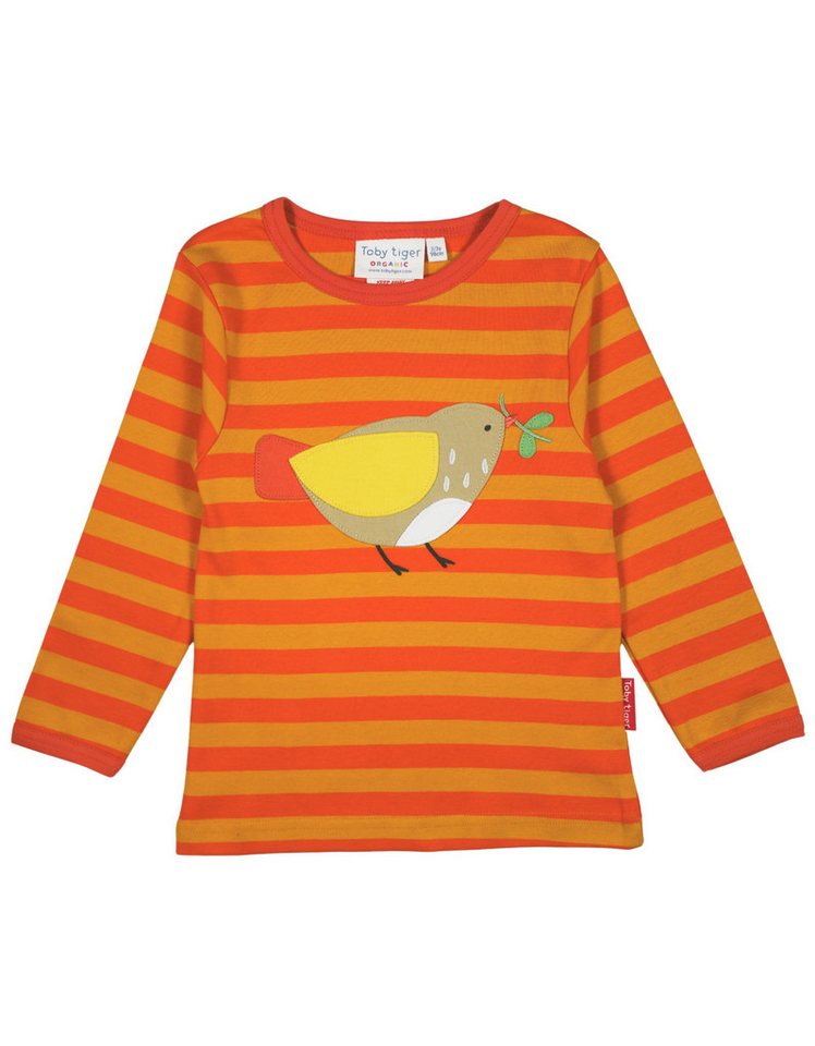 Toby Tiger Langarmshirt Langarmshirt mit Sperling Applikation von Toby Tiger